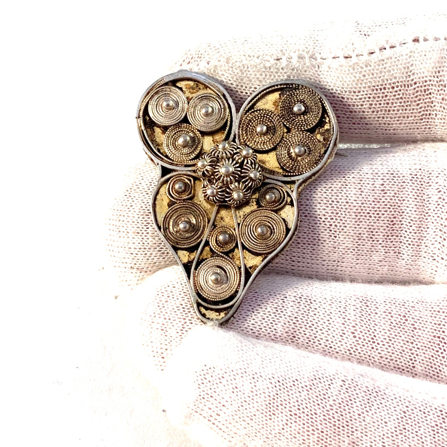 Nils Smedman, Sweden 1810-45 Georgian Solid Silver Traditional Brooch.