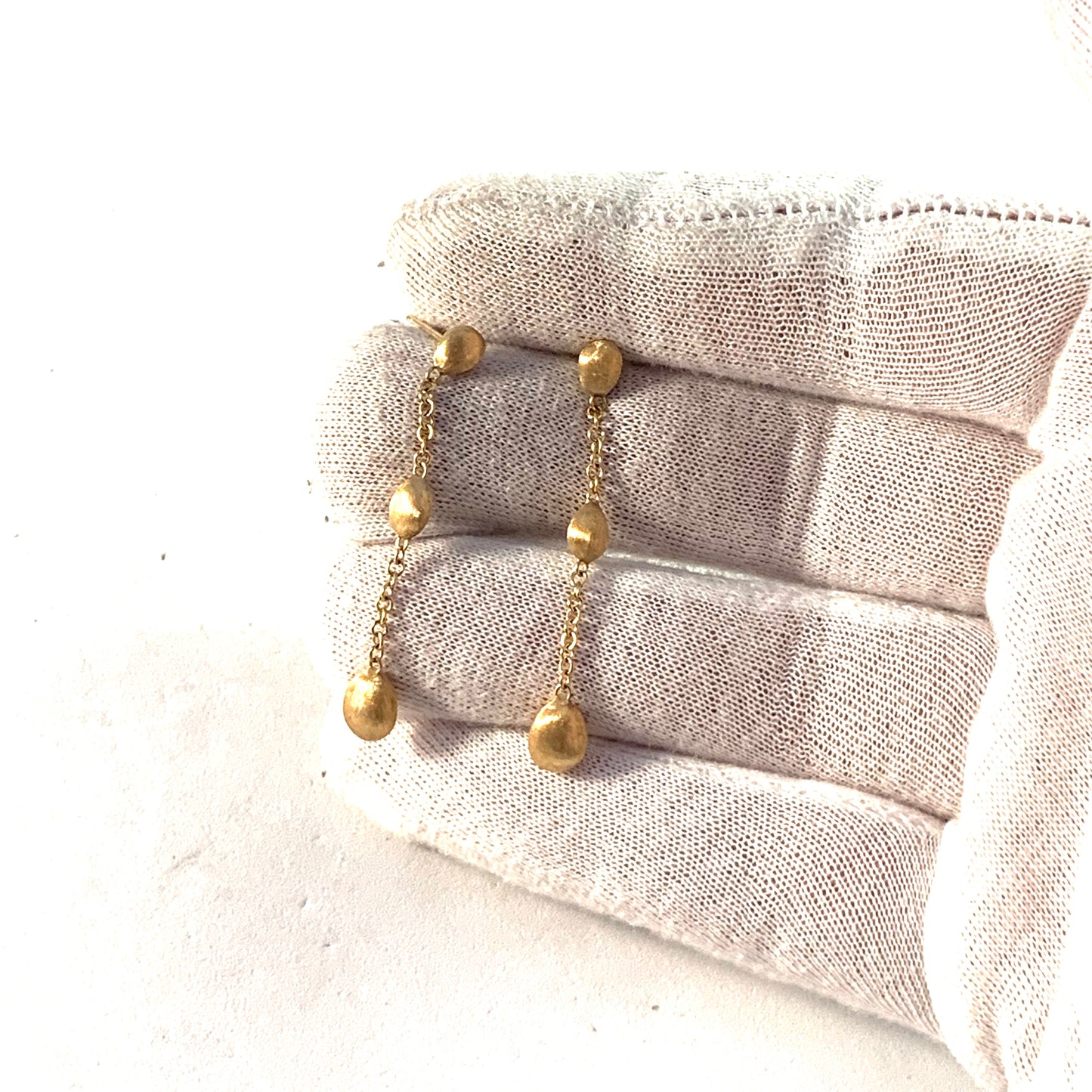 Marco Bicego, Italy 18k Gold Dangle Earrings.