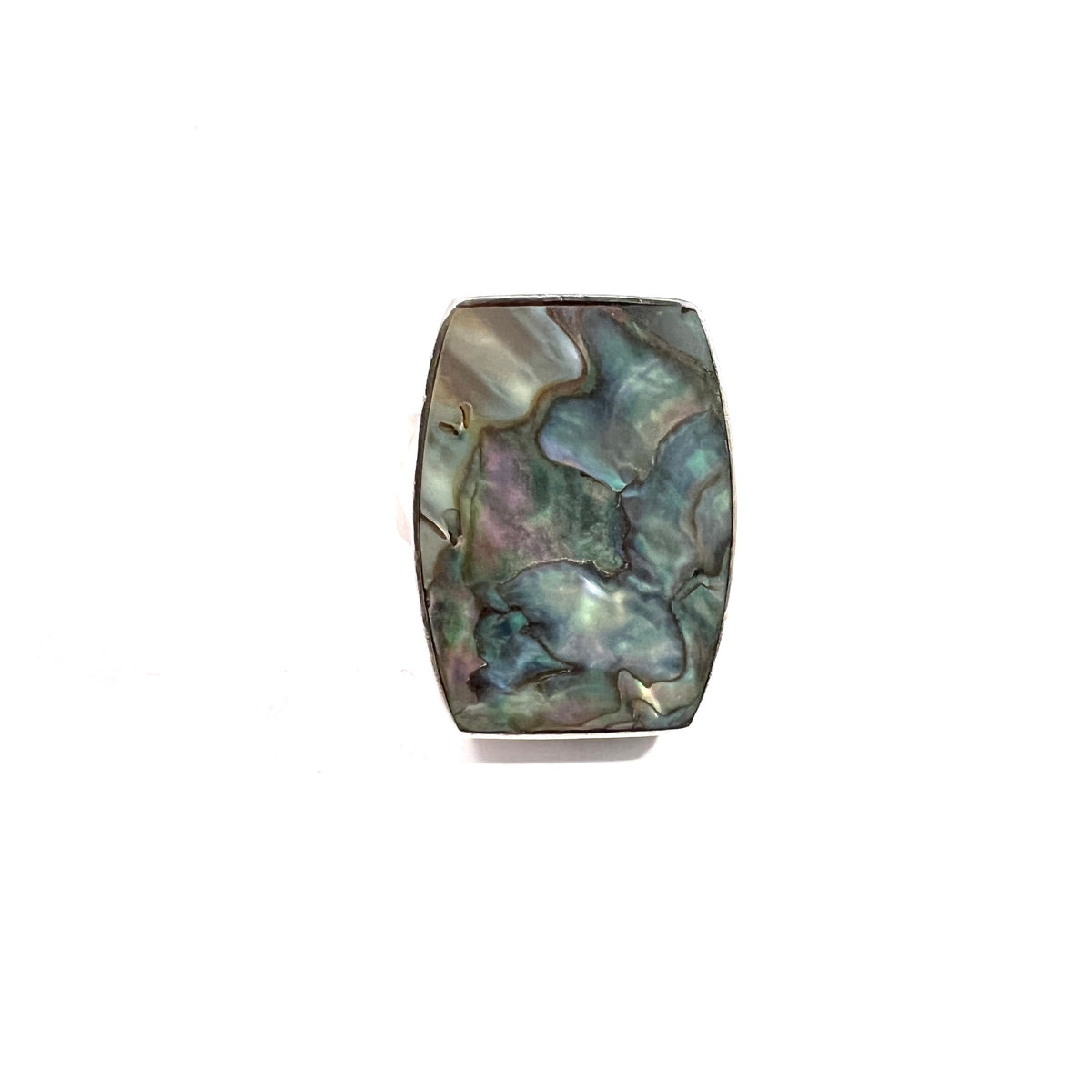 Arne Johansen, Denmark 1960s. Vintage Sterling Silver Abalone Ring.