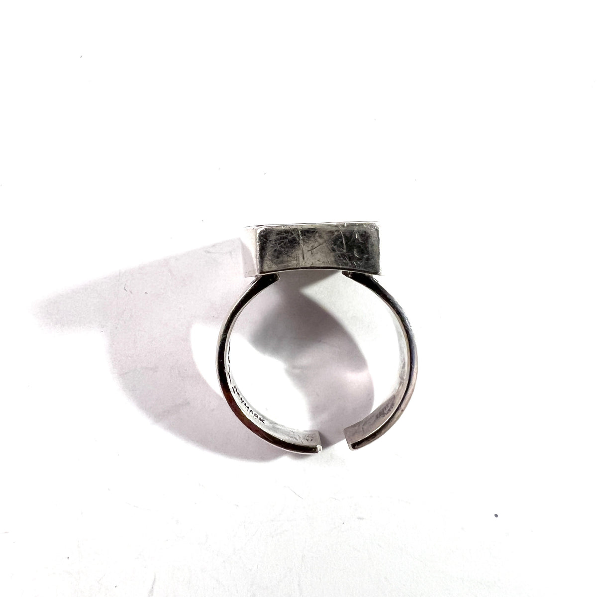 Arne Johansen, Denmark 1960s. Vintage Sterling Silver Abalone Ring.