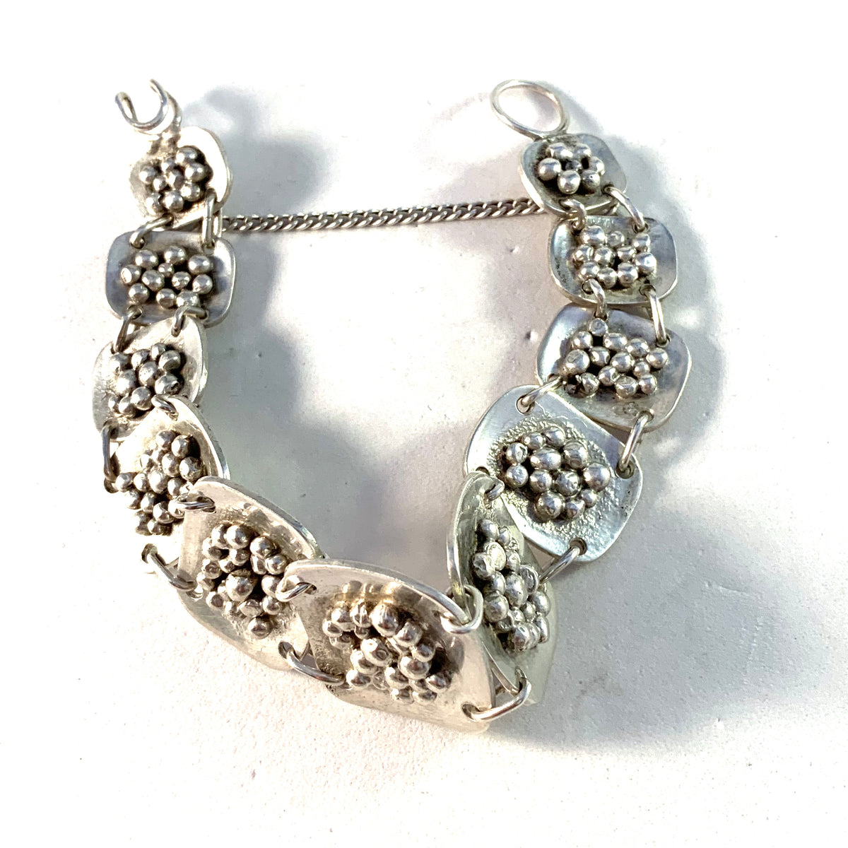 Birger Lindgren, Sweden 1969 Modernist Sterling Silver Bracelet. 1.57oz