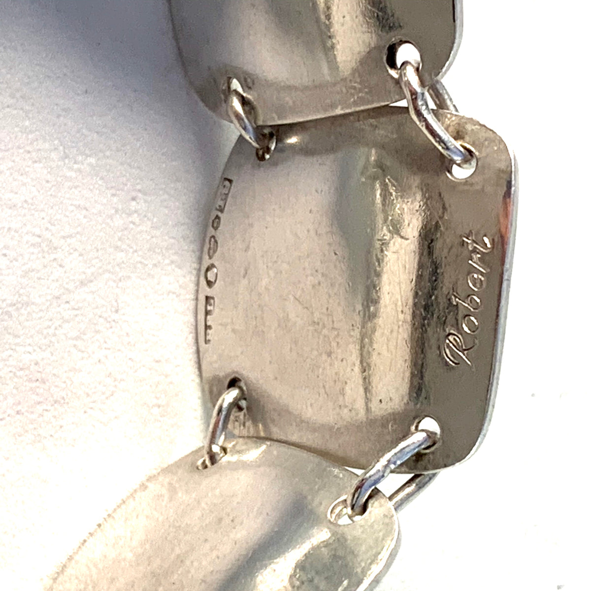 Birger Lindgren, Sweden 1969 Modernist Sterling Silver Bracelet. 1.57oz