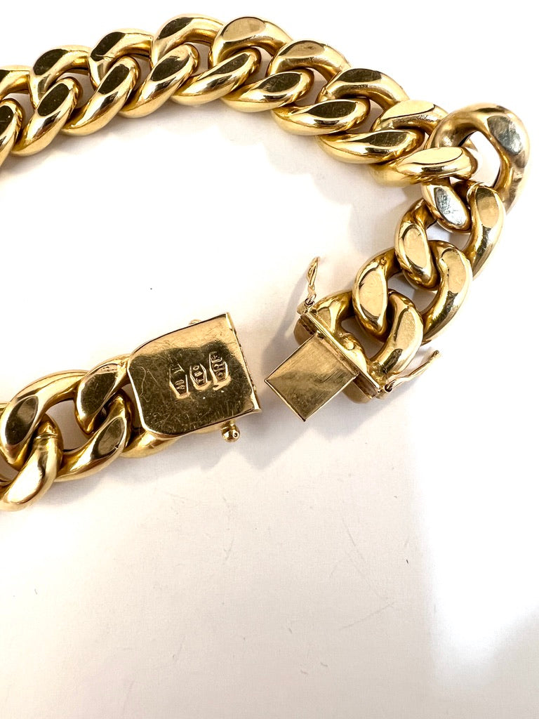 O.R.F. di SBRAGI GIUSEPPE, Italy c 1950. Vintage 18k Gold Bracelet. 32.4 gram.
