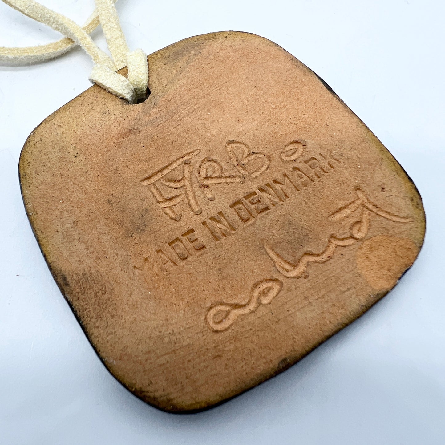 Astrid Tjalk for Fyrbo, Denmark c 1960s. Glazed Ceramic Pendant Necklace.