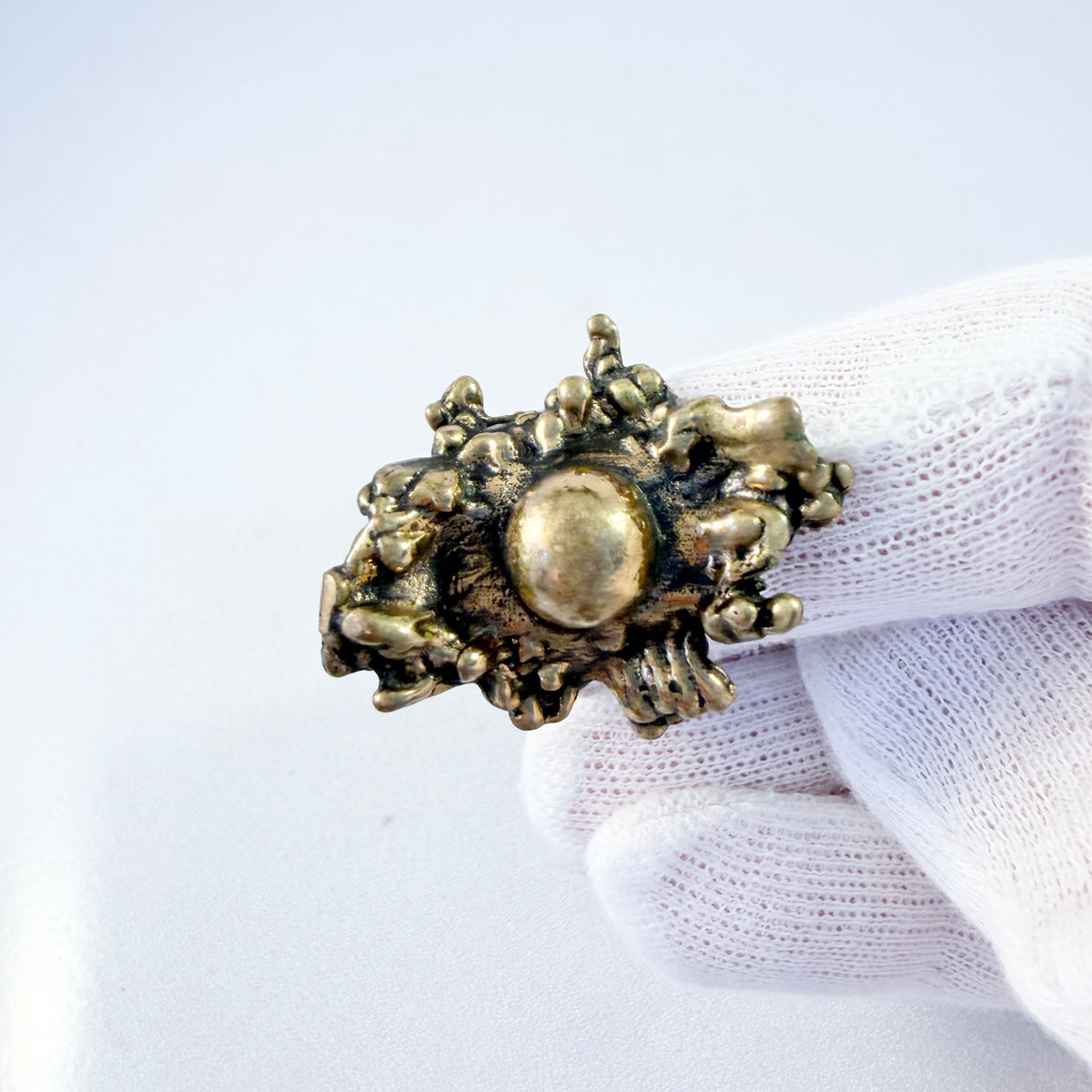 Pentti Sarpaneva, Finland 1970s. Bold Vintage Bronze Ring.