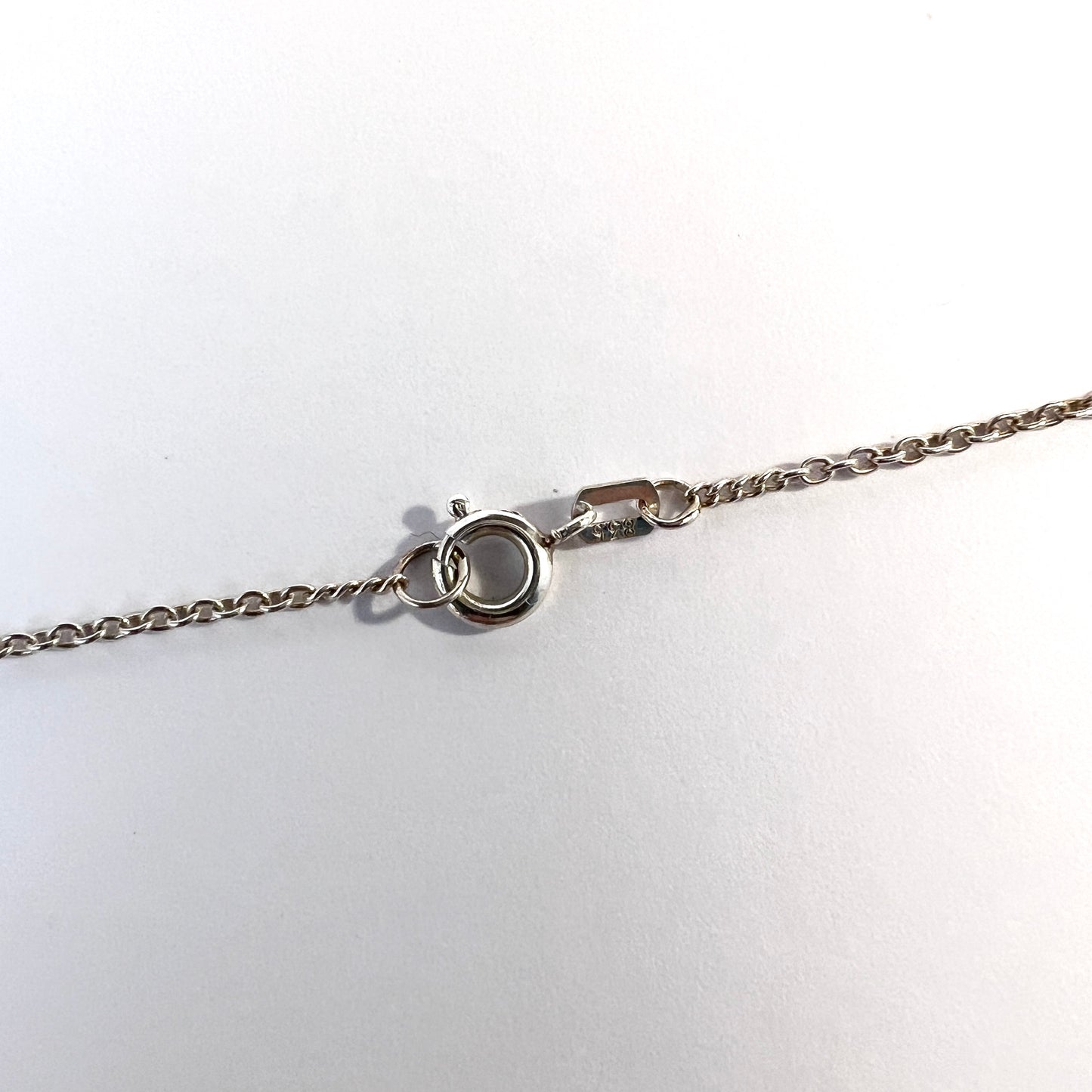 Vintage Bohemian Garnet Solid Silver Necklace + Earrings.