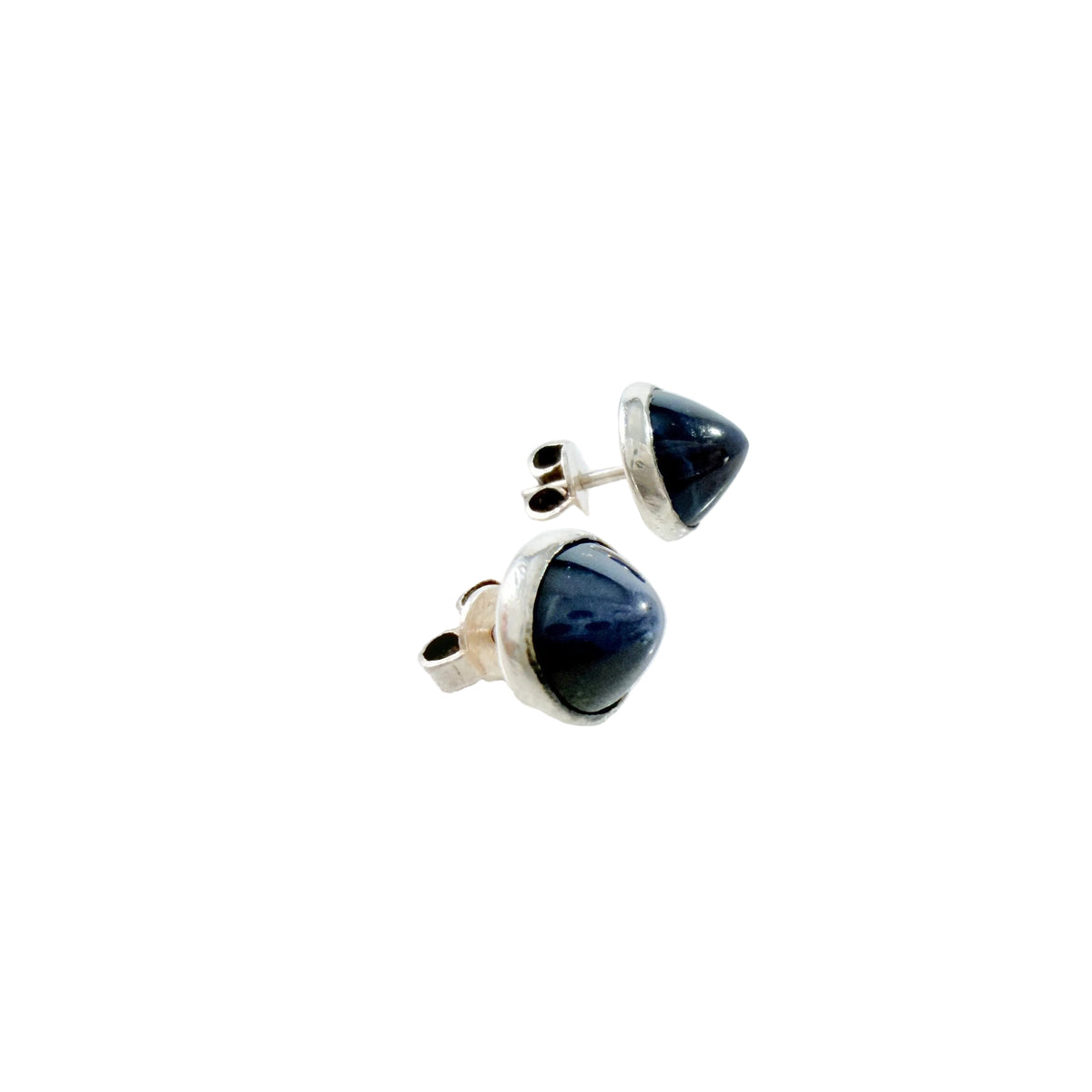 Svedlings, Sweden 1966. Vintage Sterling Silver Bergslagen-stone Stud Earrings.