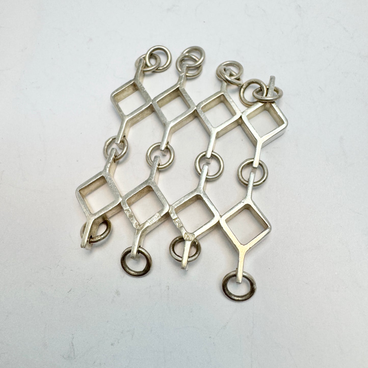 Jorma Laine for Kultateollisuus, Finland 1965. Vintage Solid Silver Pendant.