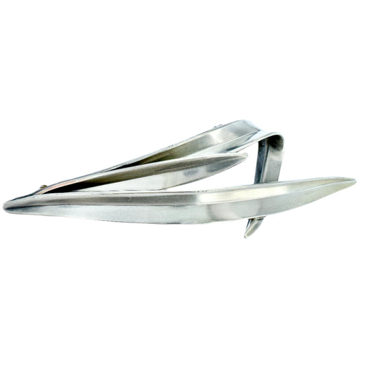 Gertrud Engel for Michelsen, Sweden 1952. Vintage Sterling Silver Grass Brooch.