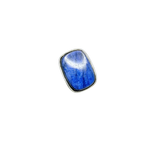 Kalevala Koru, Finland 1964. Vintage Solid Silver Spectrolite Ring.