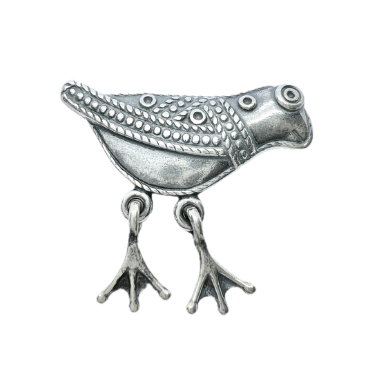 Kalevala Koru, Finland. Vintage Sterling Silver Bird Brooch.