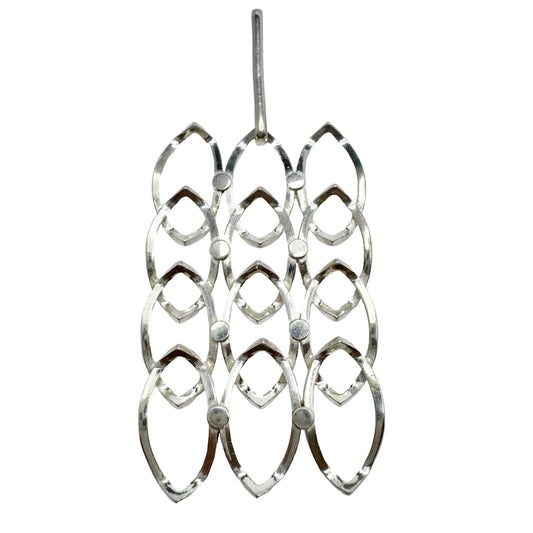 Helsinki, Finland year 1970. Vintage Solid Silver Pendant.