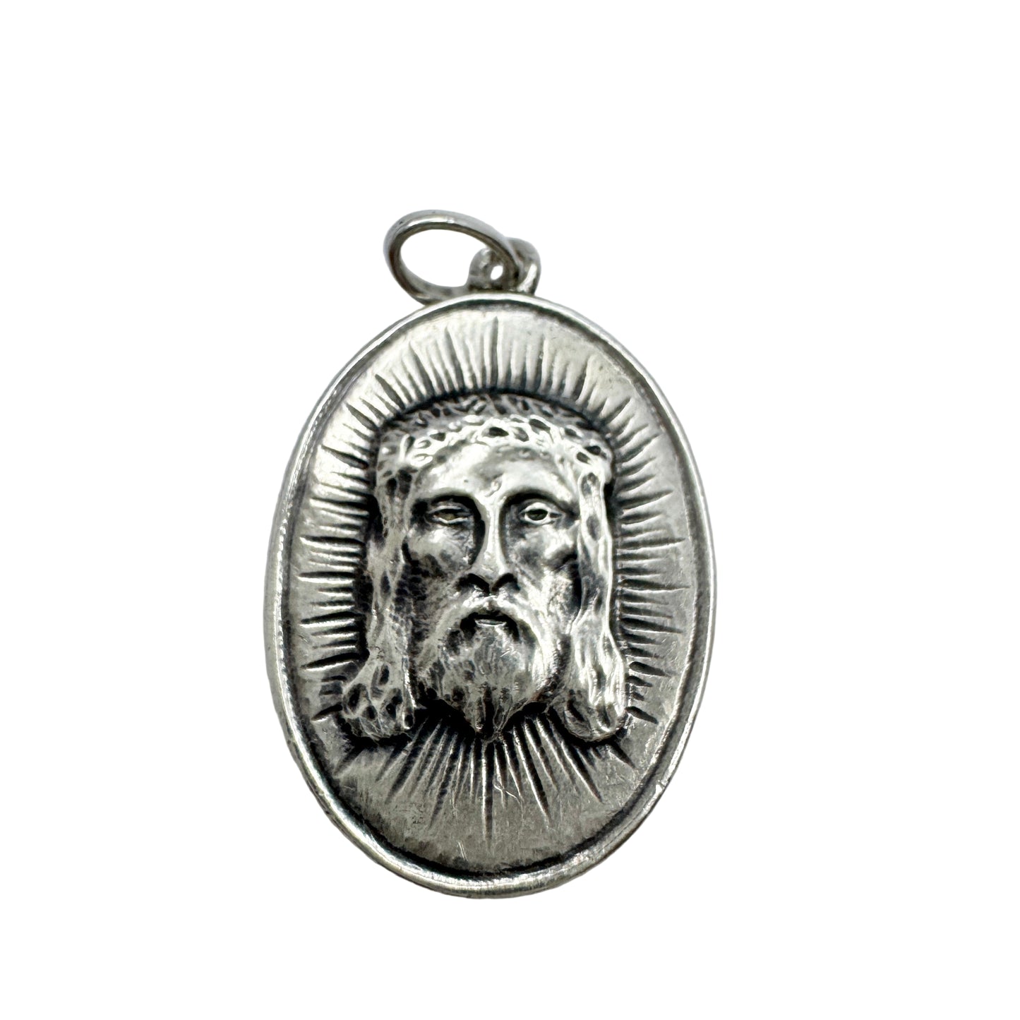 Sundström, Sweden 1915. Antique Solid Silver Jesus Christ Pendant.