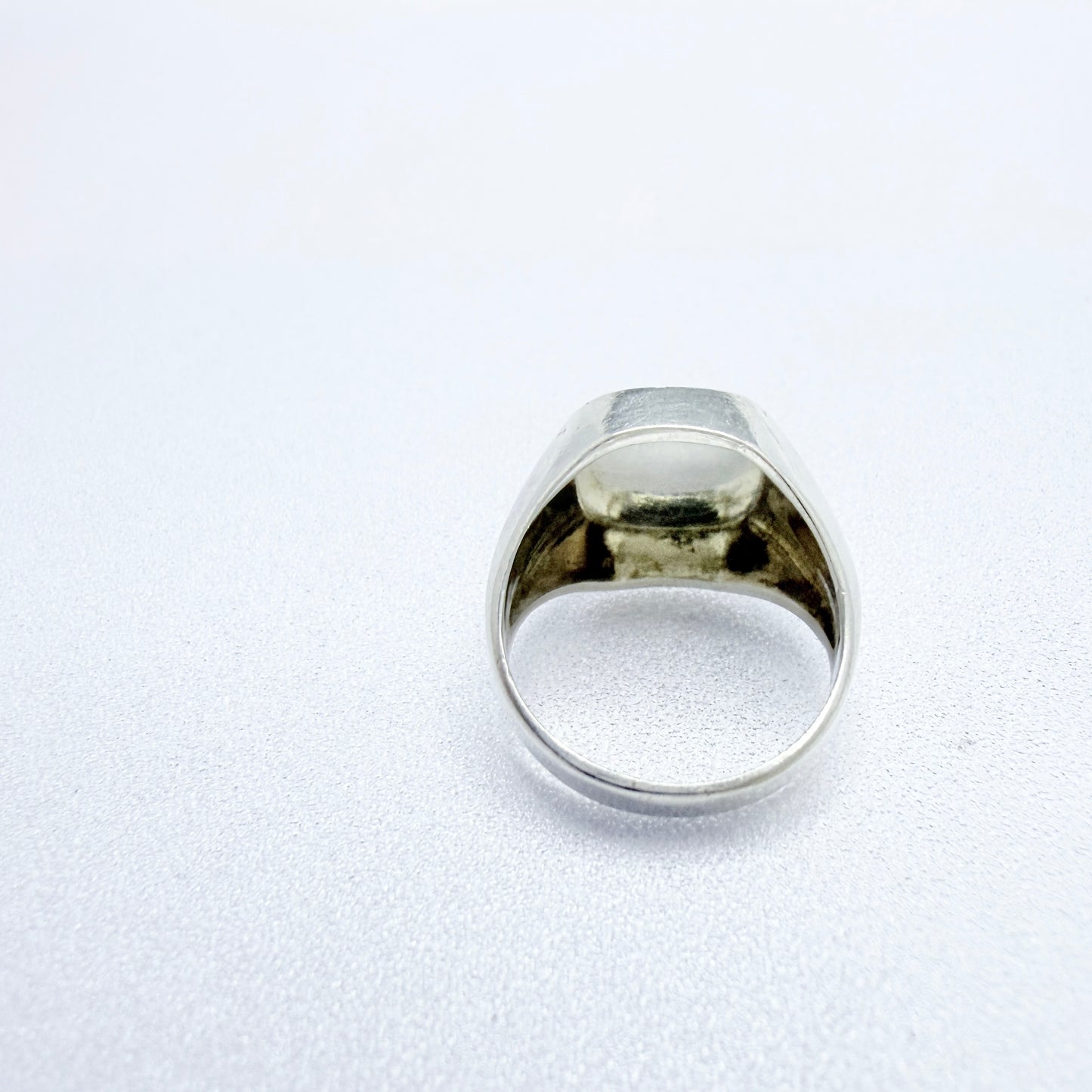 Vintage c 1950 Solid Silver Signet Ring. HH