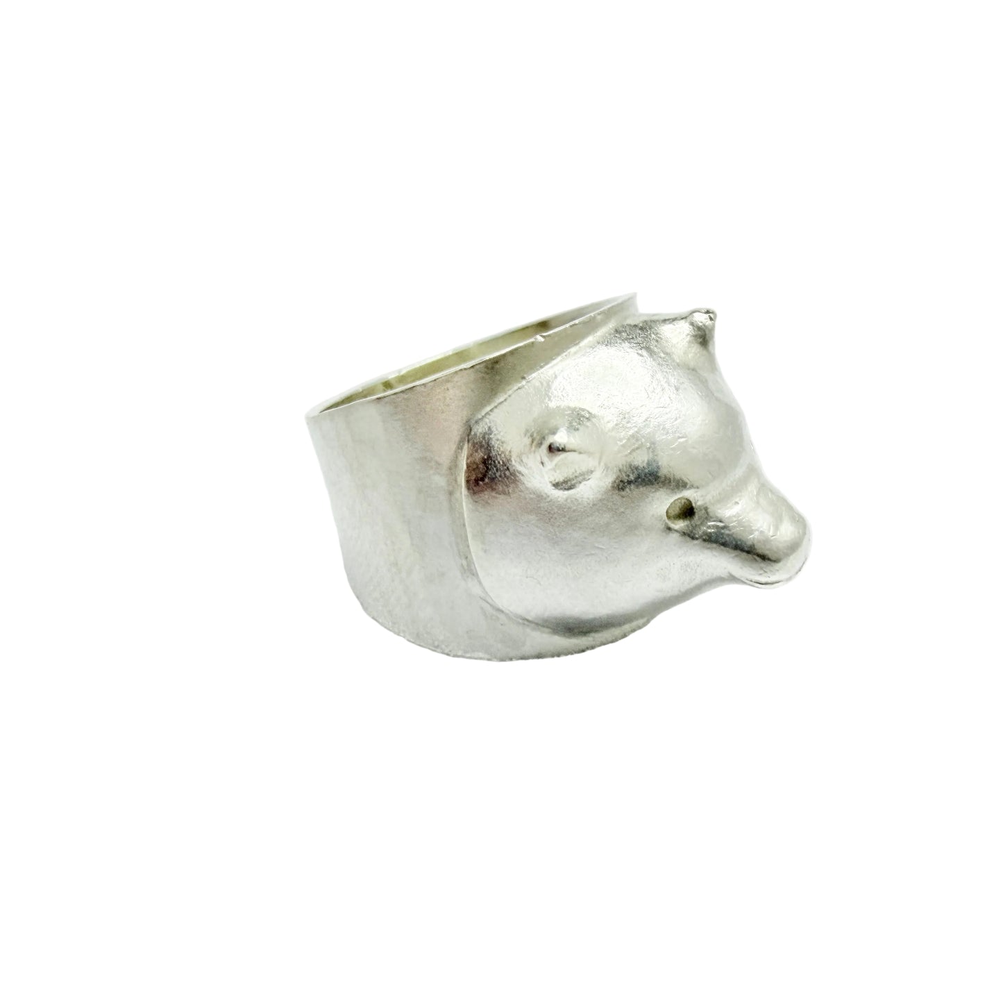 Eila Minkkinen, Finland 1977. Vintage Sterling Silver Animal Ring