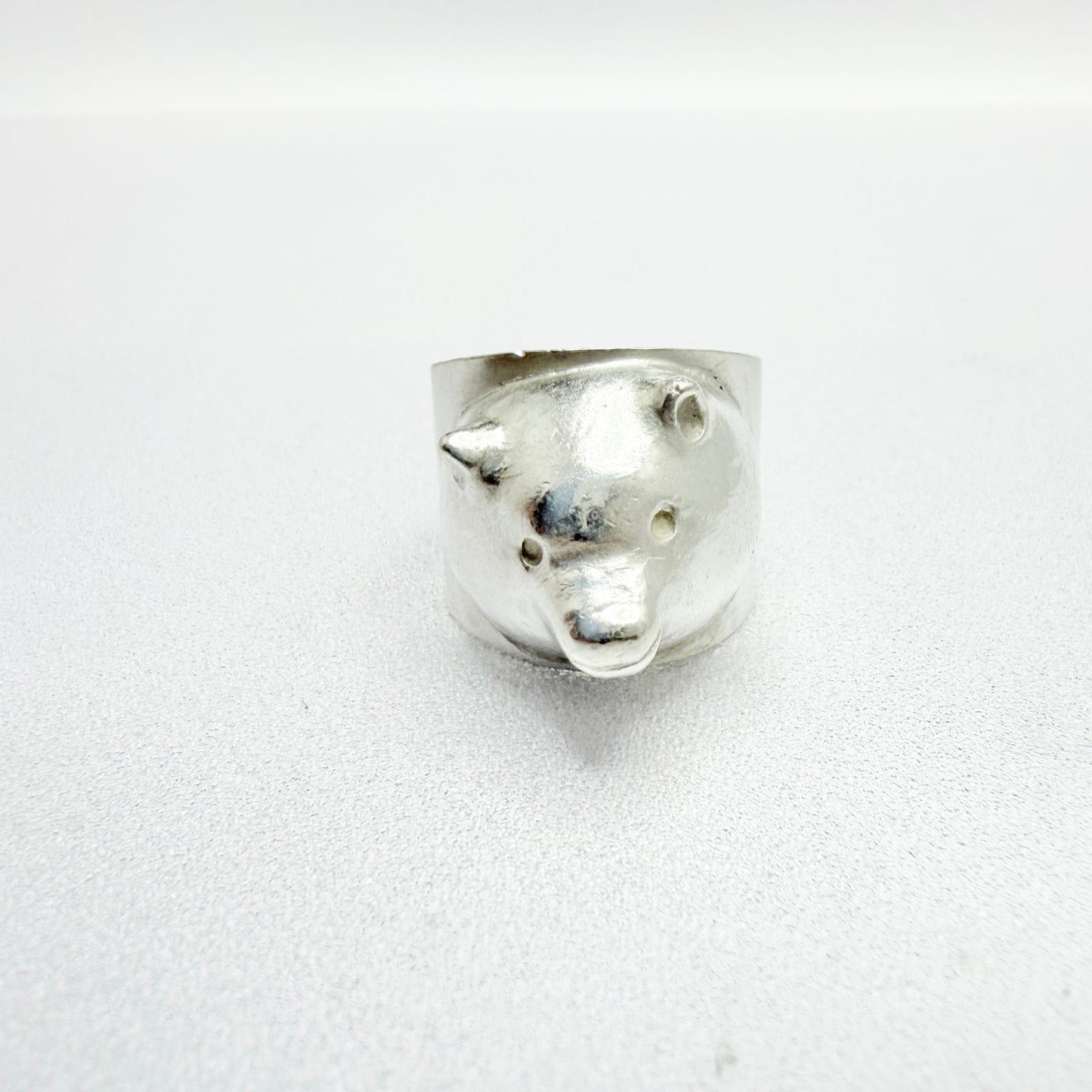 Eila Minkkinen, Finland 1977. Vintage Sterling Silver Animal Ring