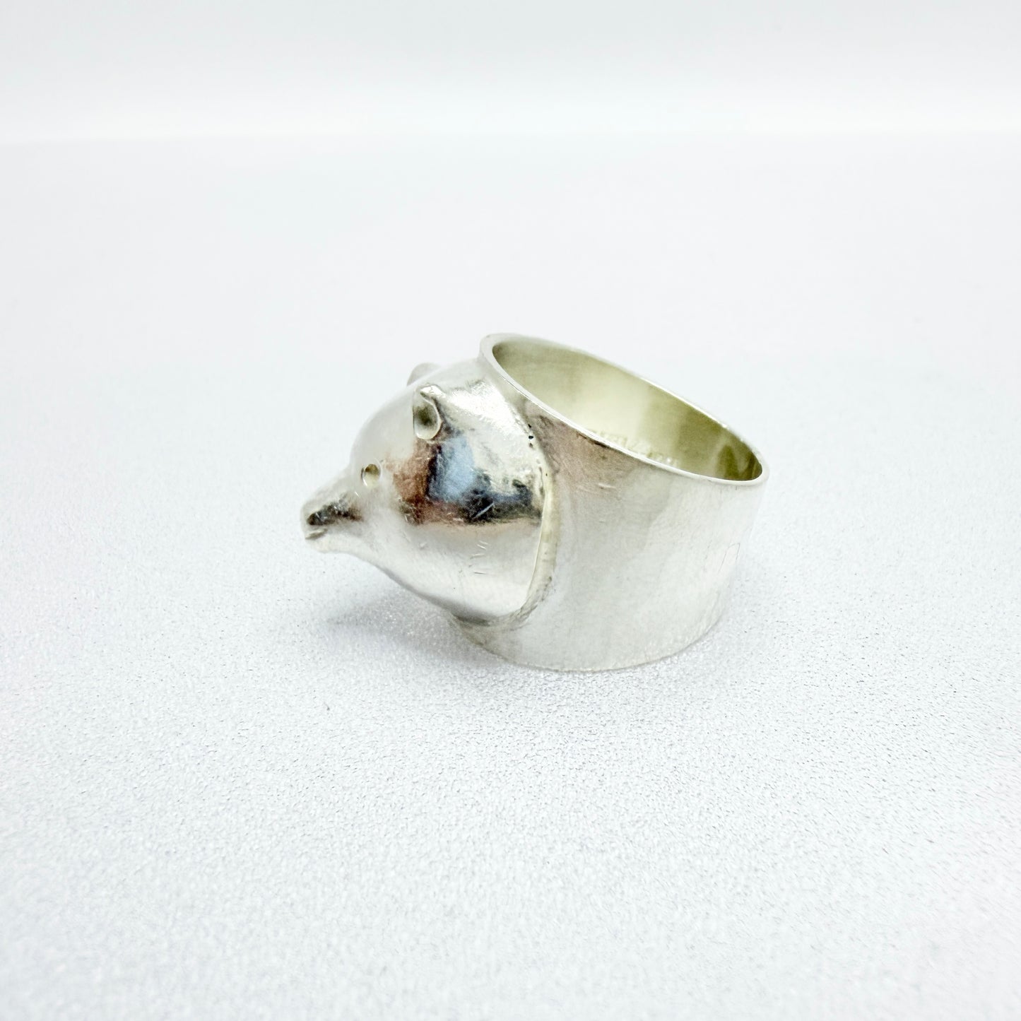Eila Minkkinen, Finland 1977. Vintage Sterling Silver Animal Ring