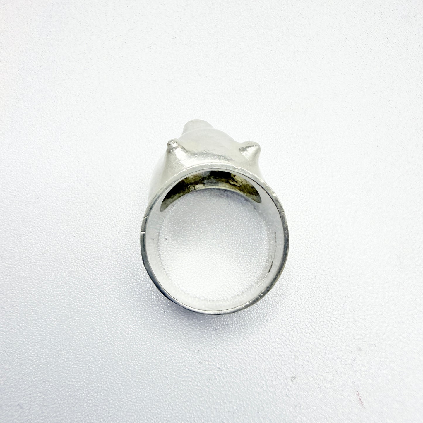 Eila Minkkinen, Finland 1977. Vintage Sterling Silver Animal Ring