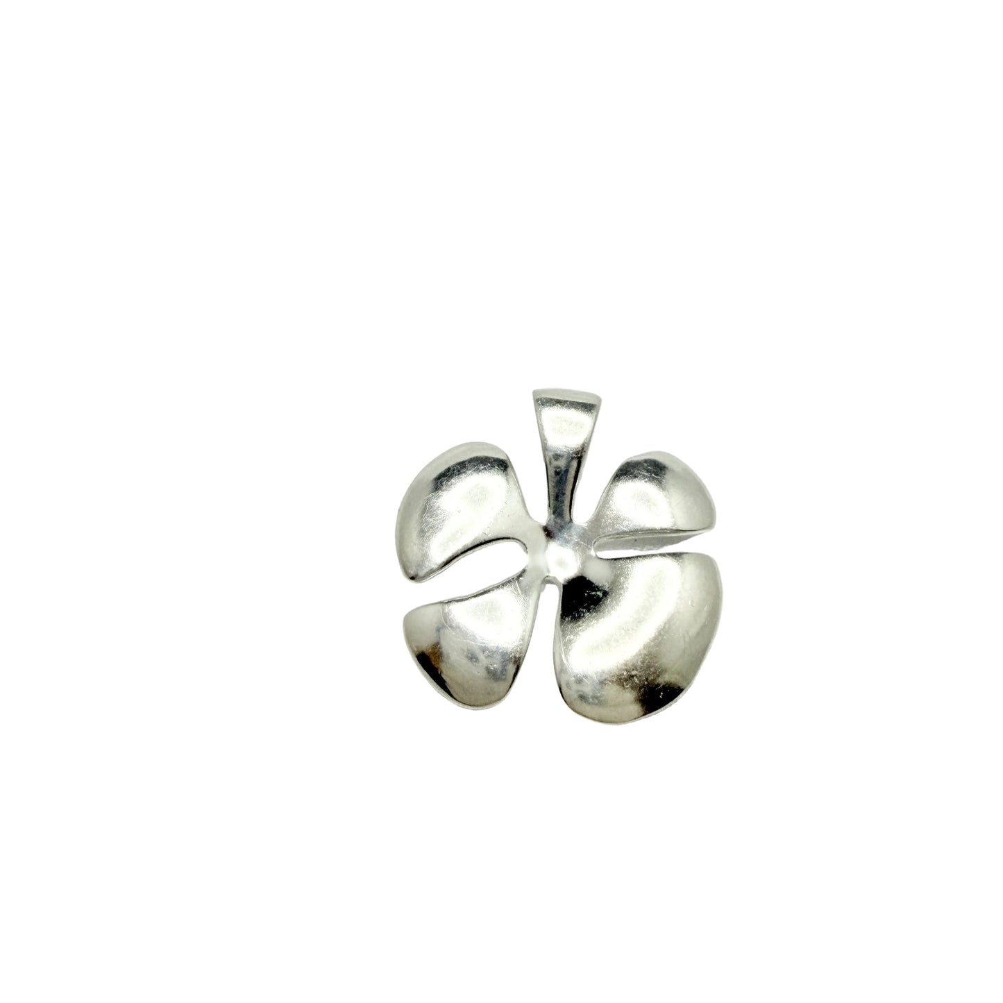 Heiring, Denmark. Sterling Silver Lucky Clover Pendant.