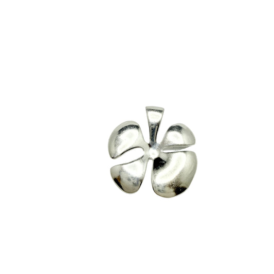 Heiring, Denmark. Sterling Silver Lucky Clover Pendant.