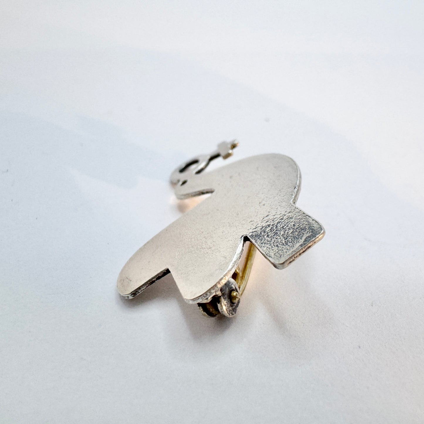 Inga-Lena Karlsson, Sweden. Vintage Sterling Silver Peace for Women Brooch.