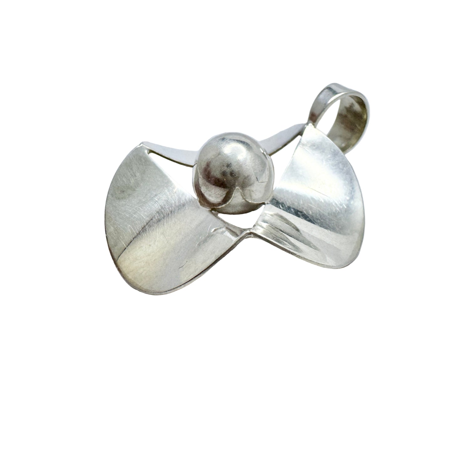 Salovaara, Finland 1970s. Vintage Sterling Silver Pendant.