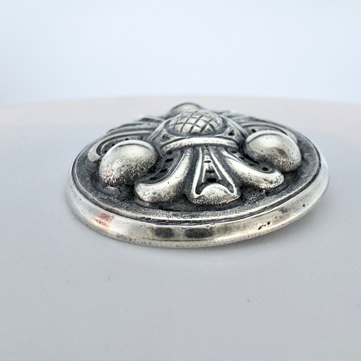 Henrik B. Møller, Norway. Vintage Solid Silver Brooch.