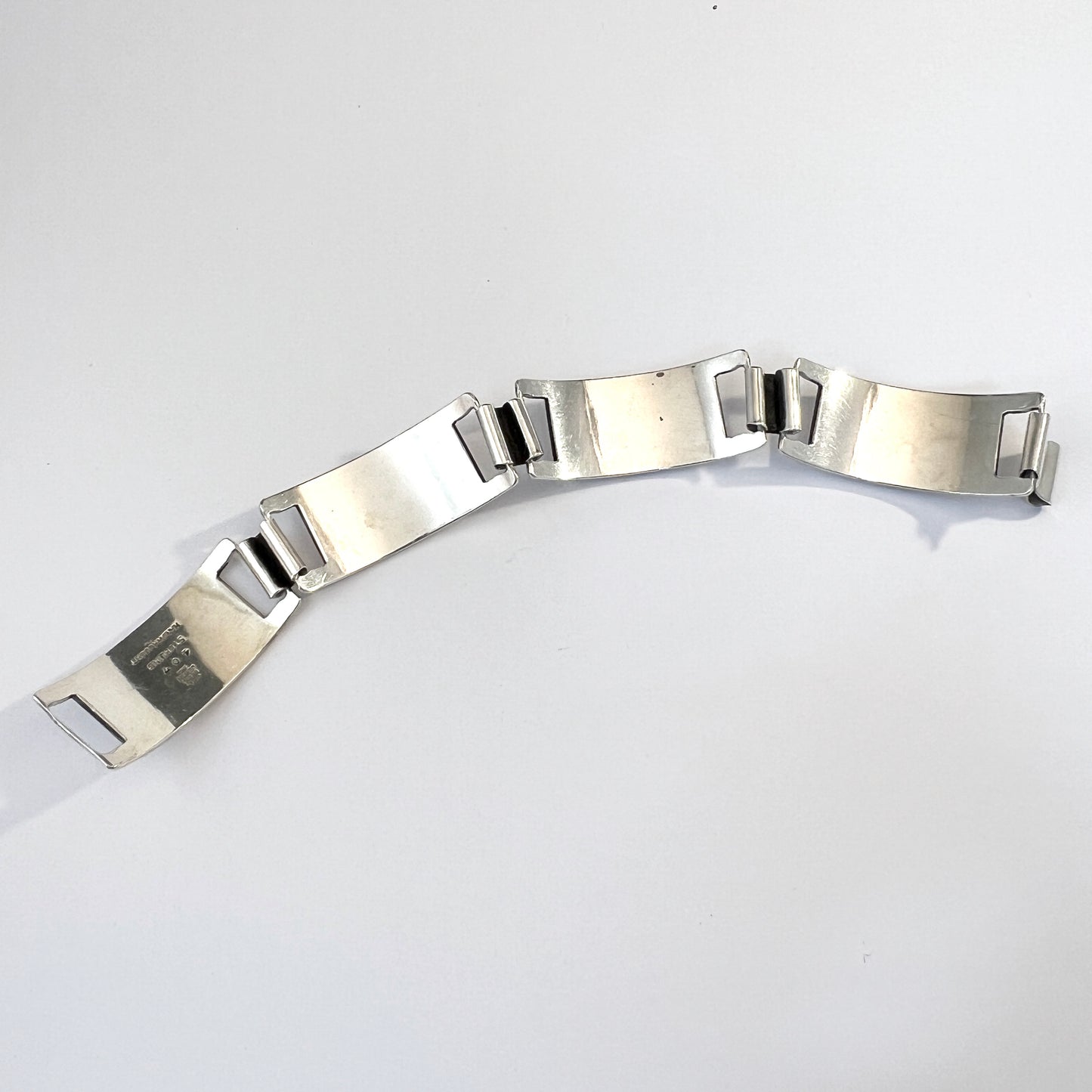 Georg Jensen Inc USA 1940s Sterling Silver Bracelet. Design no 407.