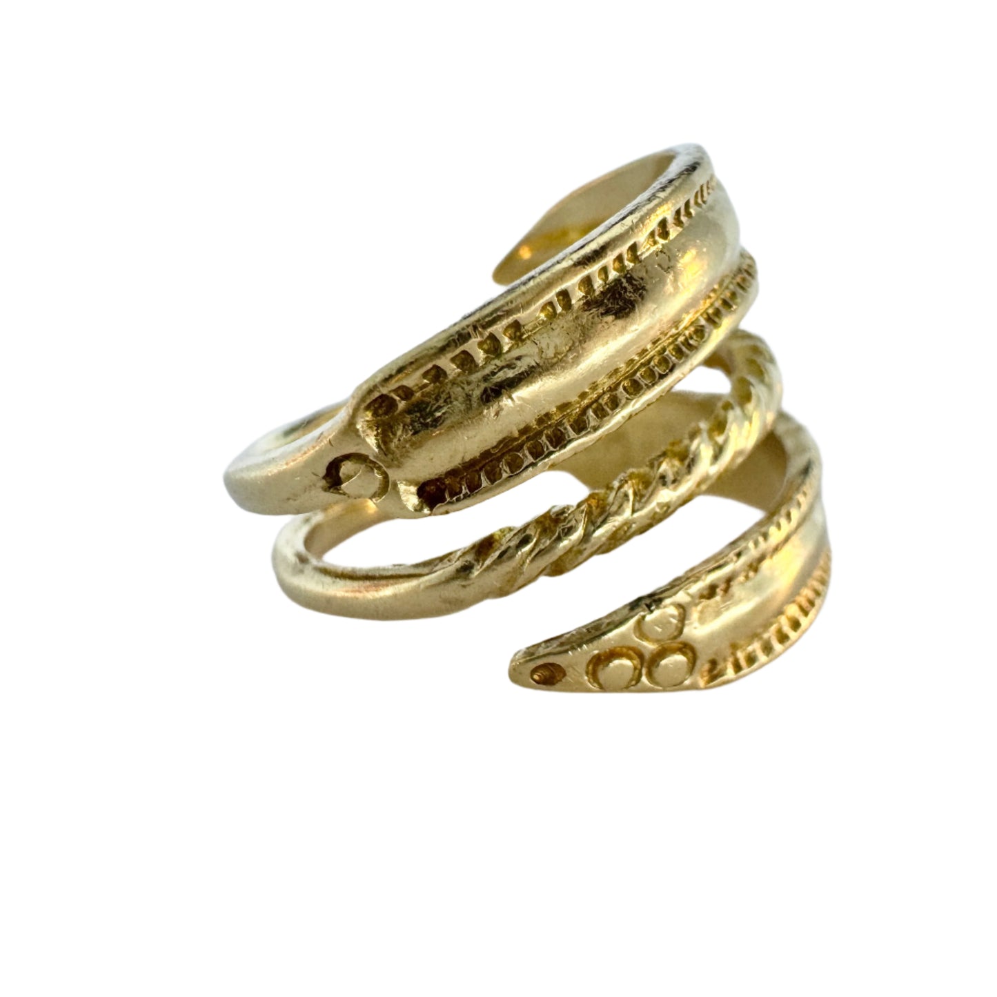 Bengt Hallberg, Sweden. Vintage 18k Gold Viking Copy Ring