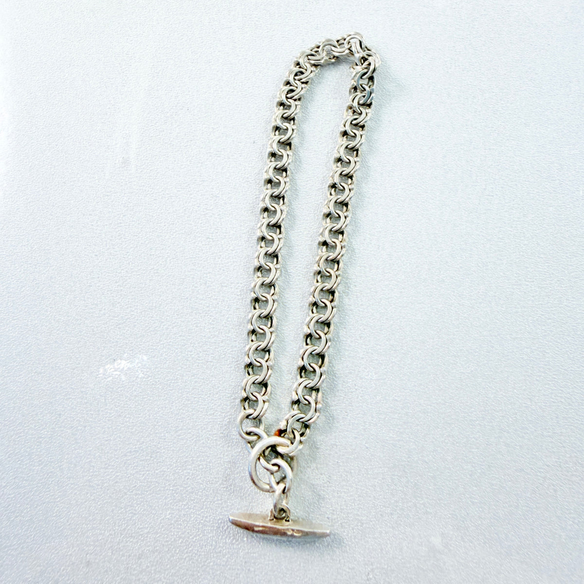 Herman Siersbøl, Denmark ca 1950s. Vintage Sterling Silver Bracelet w Toggle Clasp.
