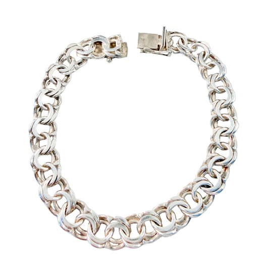 Arne Larsson, Sweden 1963. Vintage Sterling SIlver Bismarck Bracelet.