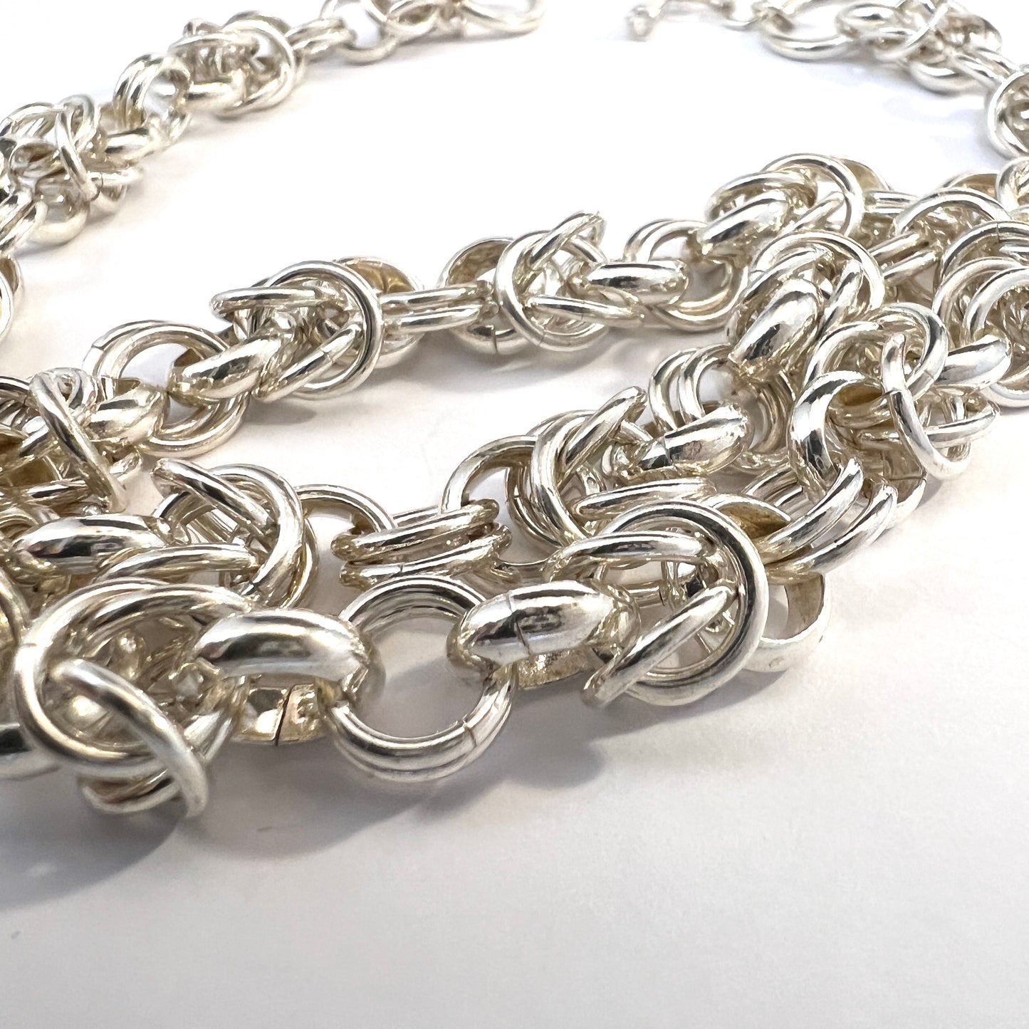 Chunky 3oz Sterling Silver Chain Necklace.