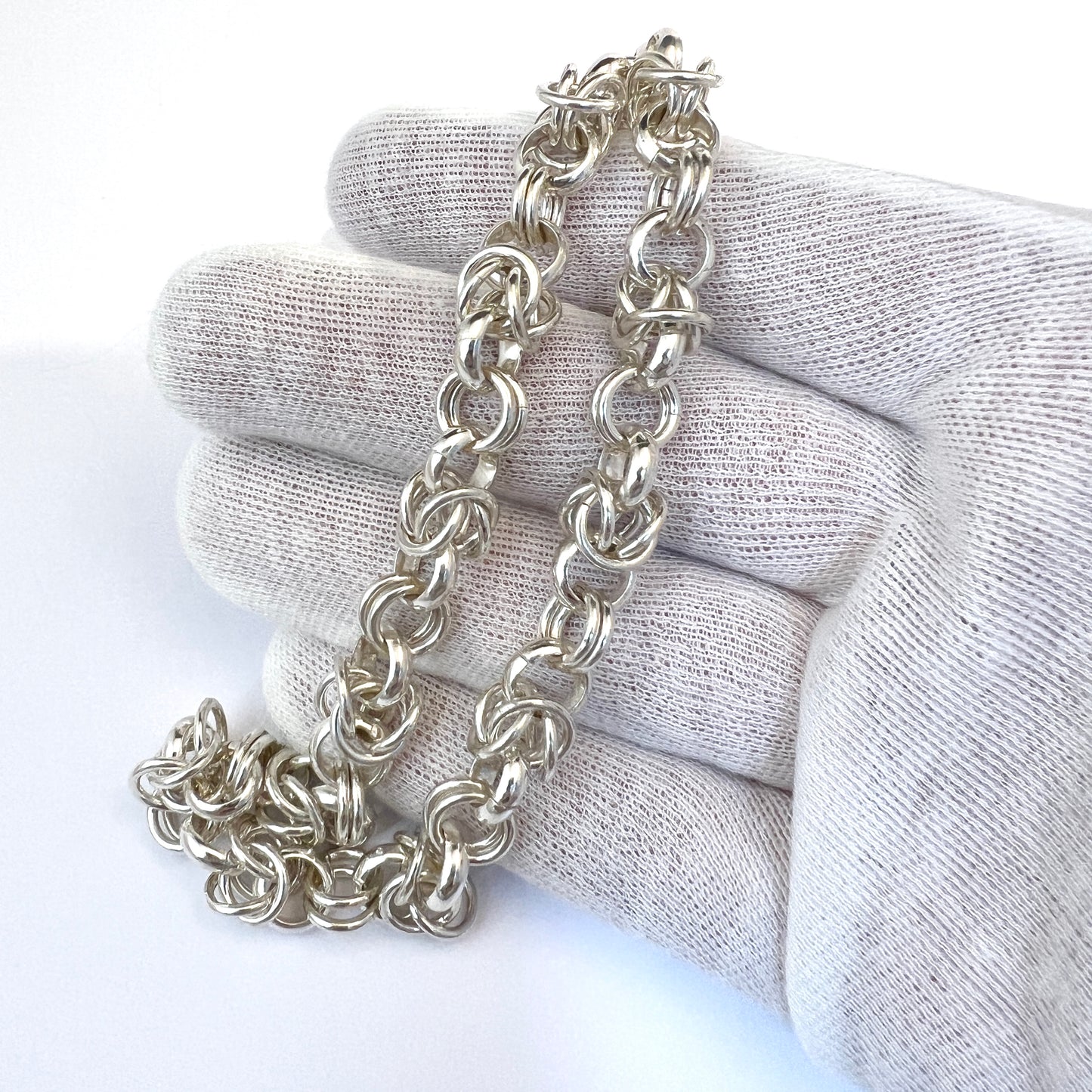 Chunky 3oz Sterling Silver Chain Necklace.