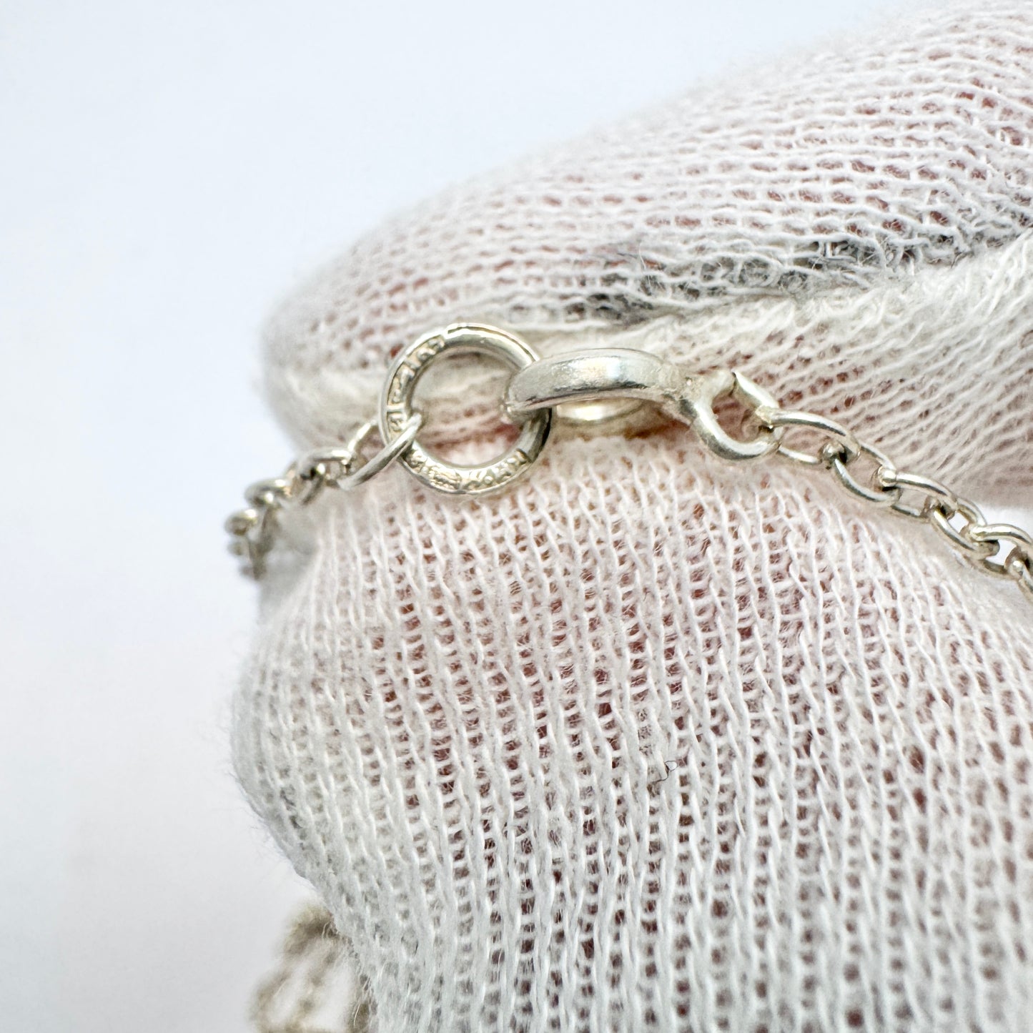 KM O/Y, Finland 1967. Vintage Solid Silver Necklace.