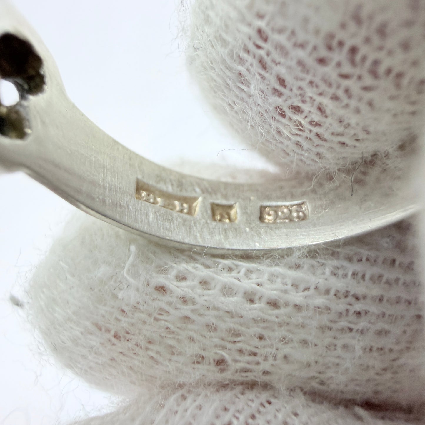Bengt Hallberg, Sweden Vintage Sterling Pearl Viking Copy Ring
