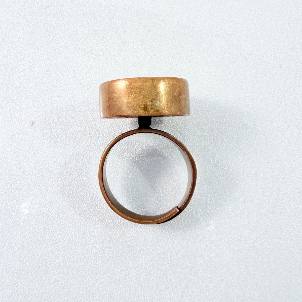 Esa Lukala, Finland 1970s Vintage Modernist Bronze Ring.