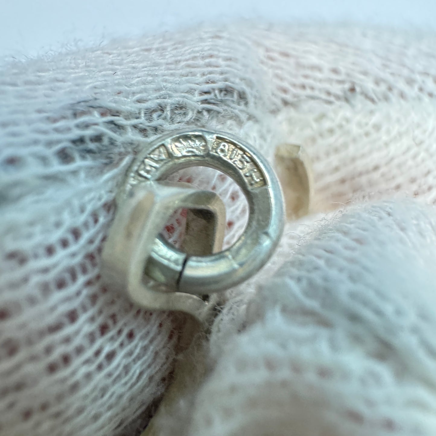 Martti Viikinniemi, Finland 1970s. Solid Silver Synthetic Sapphire Pendant.