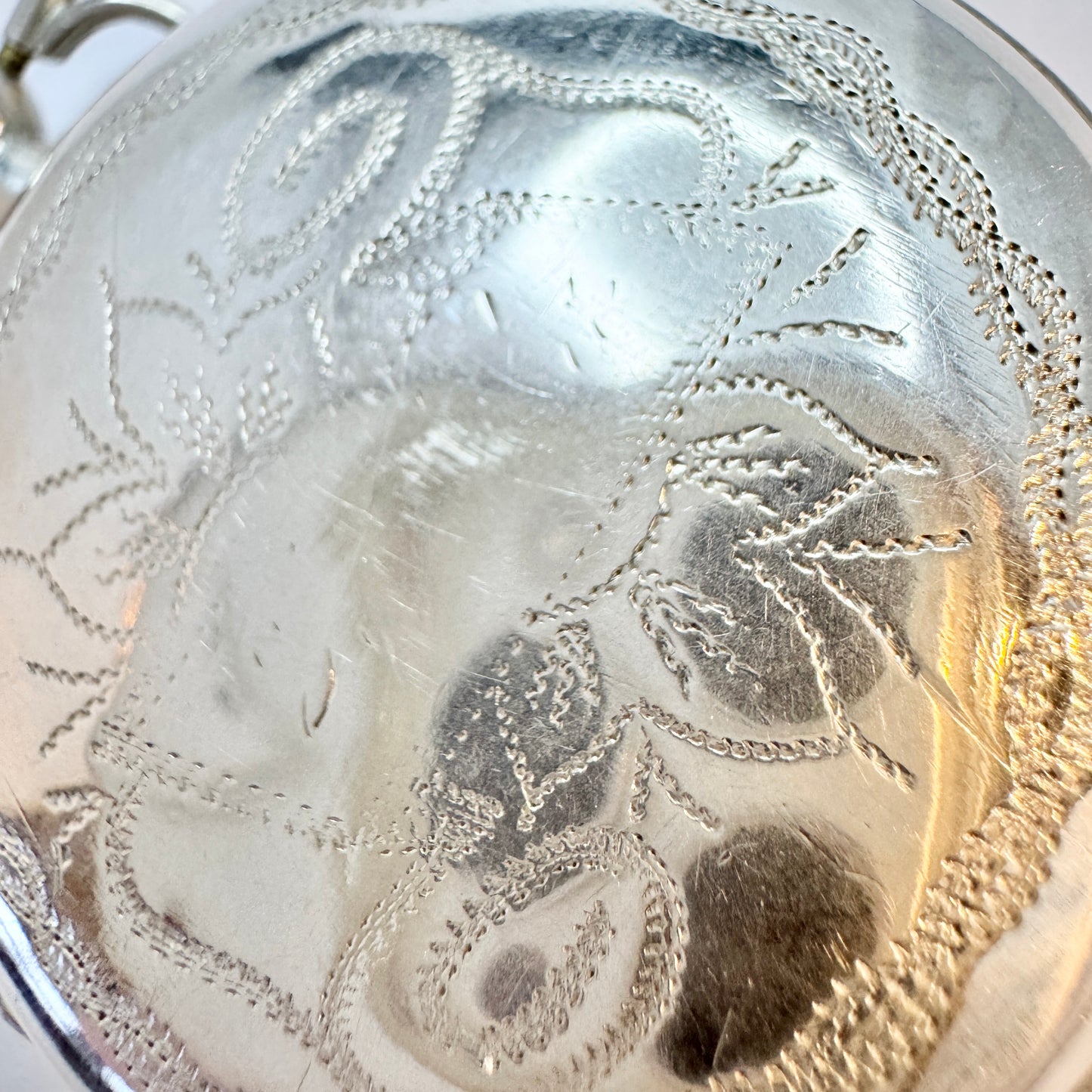 Sweden 1891. Antique Victorian Solid Silver Vinaigrette Locket Pendant.