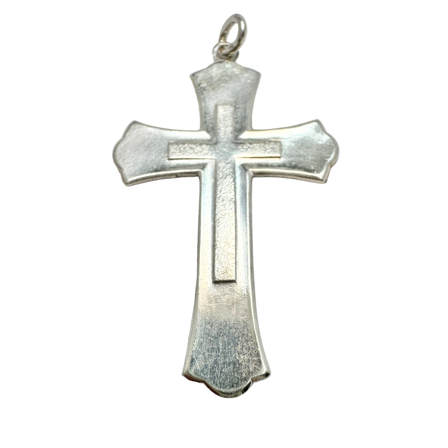 H.Kaksonen, Finland 1947. Vintage Solid Silver Cross Pendant.