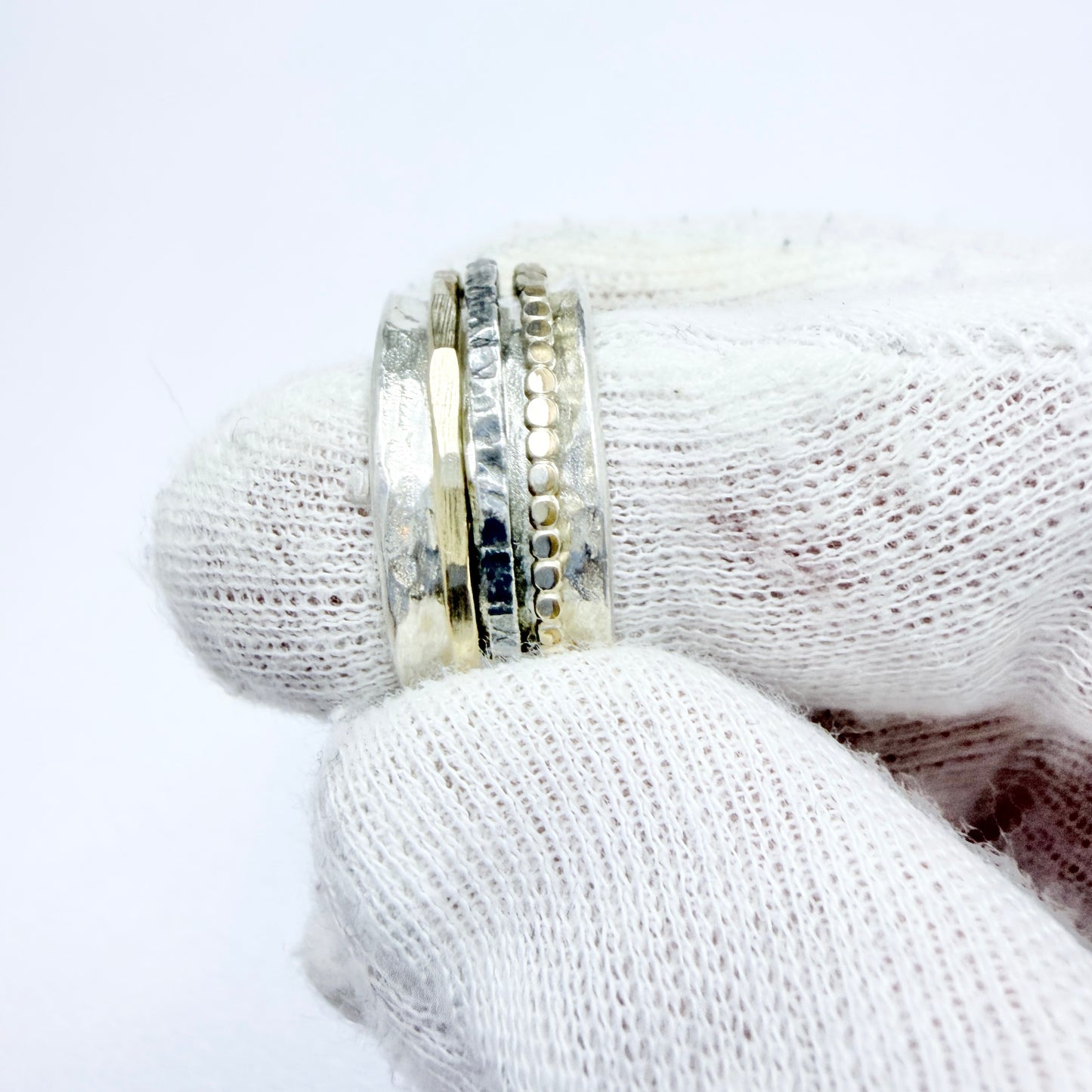 Vintage Sterling Silver 14k Gold Ring.