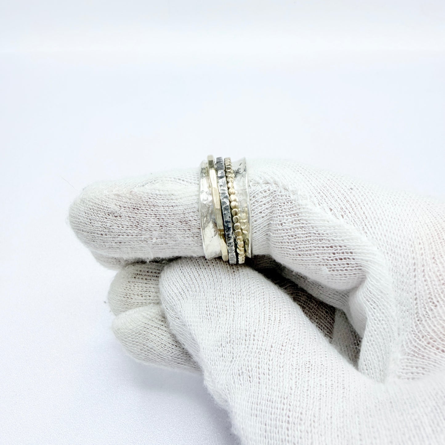 Vintage Sterling Silver 14k Gold Ring.