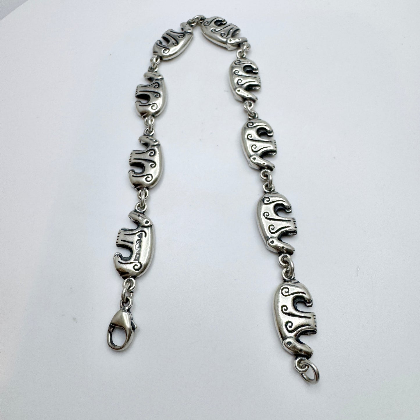 Kalevala Koru, Finland 2002. Sterling Silver Bear Bracelet.
