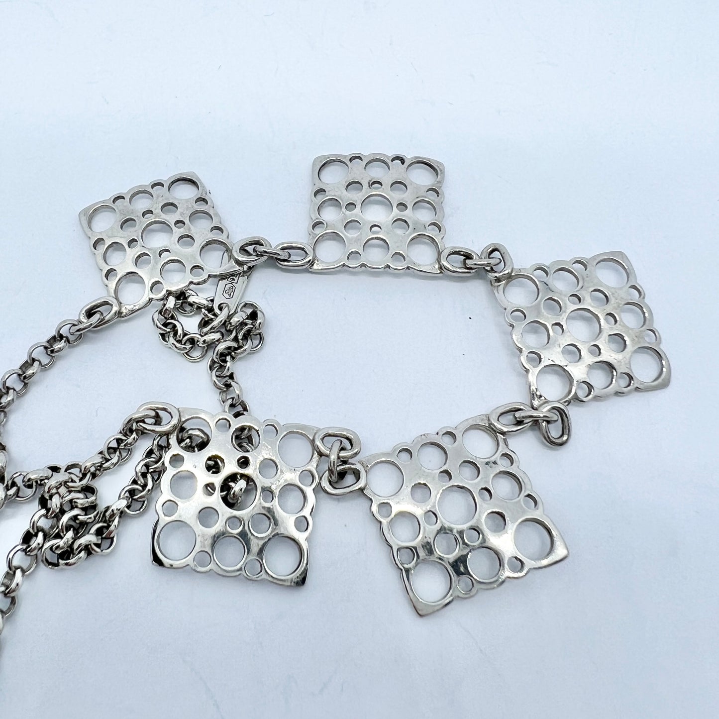 Liisa Vitali for Kultakeskus, Finland Vintage Sterling Silver Necklace