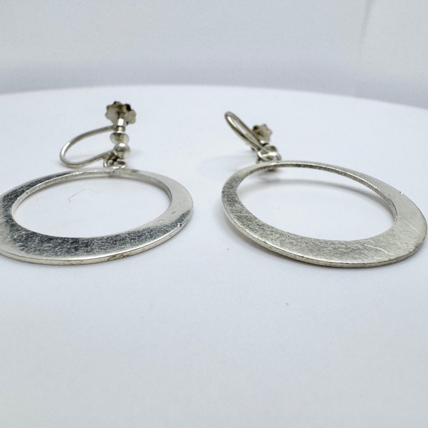 Holger Stjerntoft. Sweden 1951. Vintage Sterling Silver Earrings.
