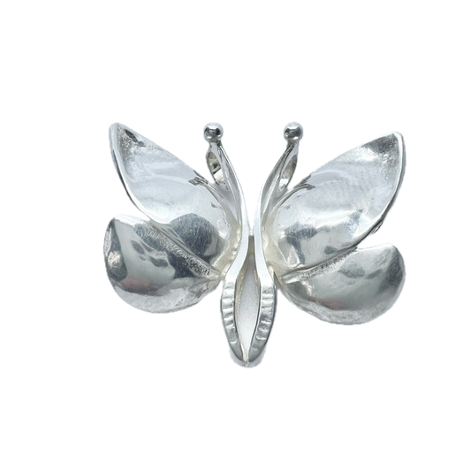 Robbert, Sweden. Vintage Sterling Silver Butterfly Pendant.