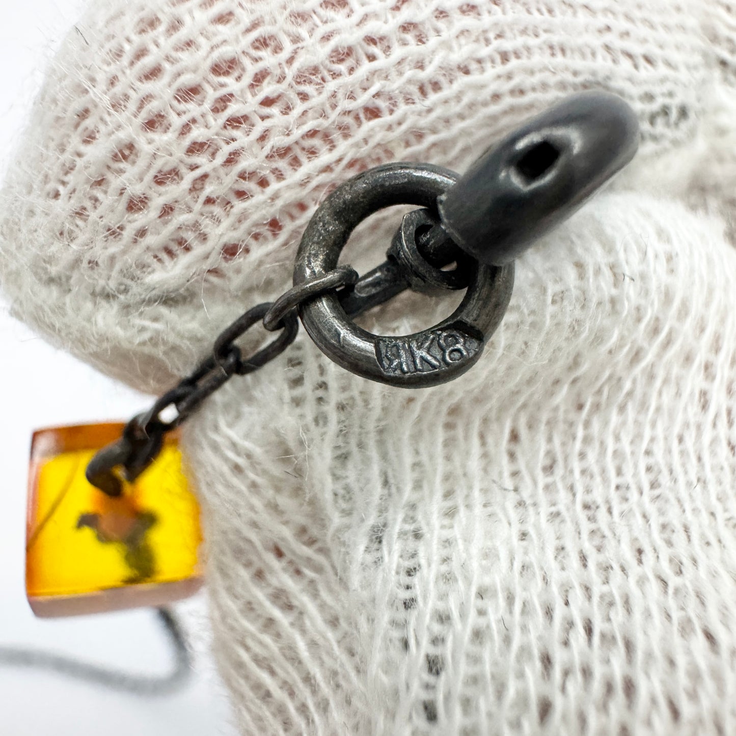 USSR. Vintage 875 Silver Baltic Amber Bib Necklace.