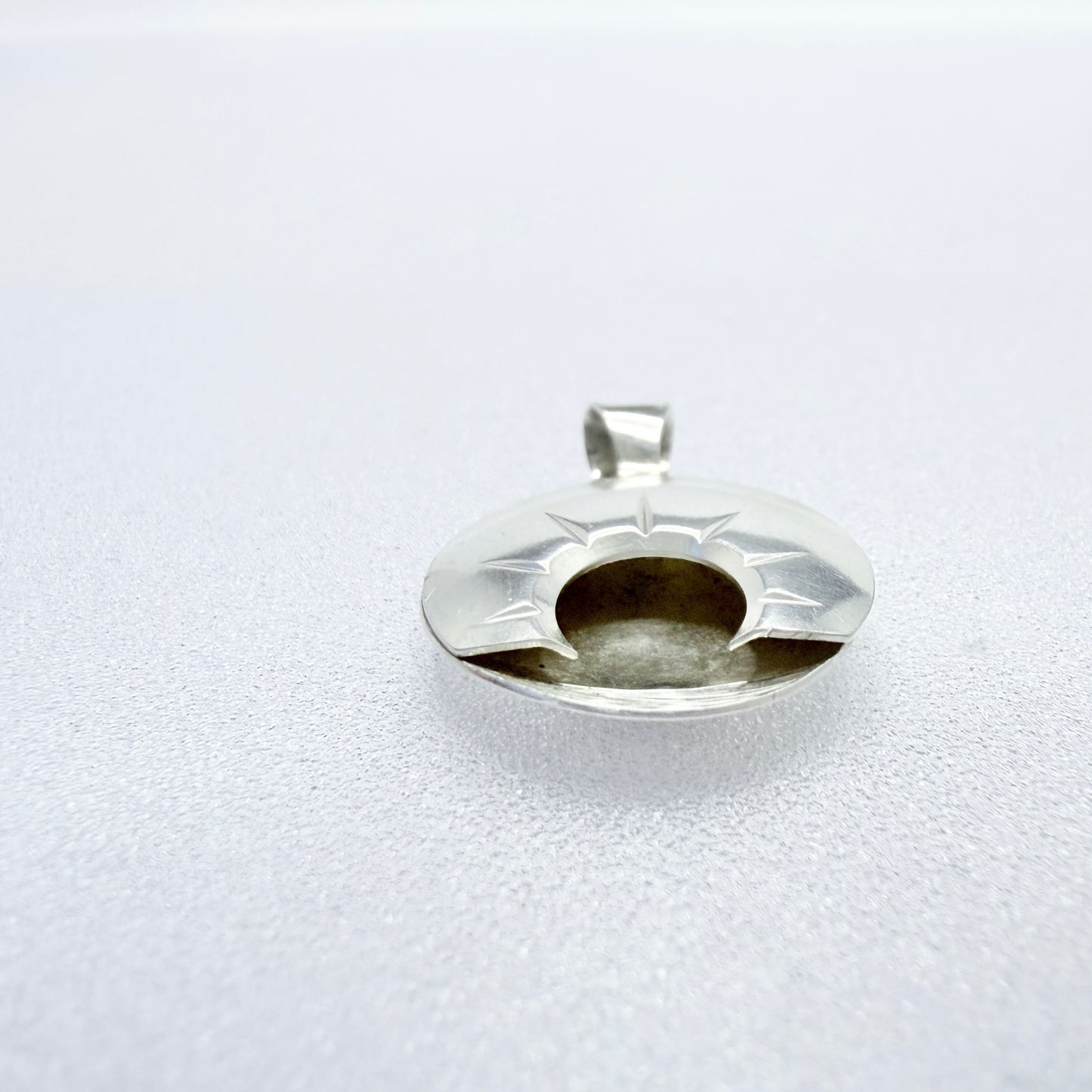 Arktis-Smedjan, Sweden 1986. Vintage Sterling Silver Midnight Sun Pendant