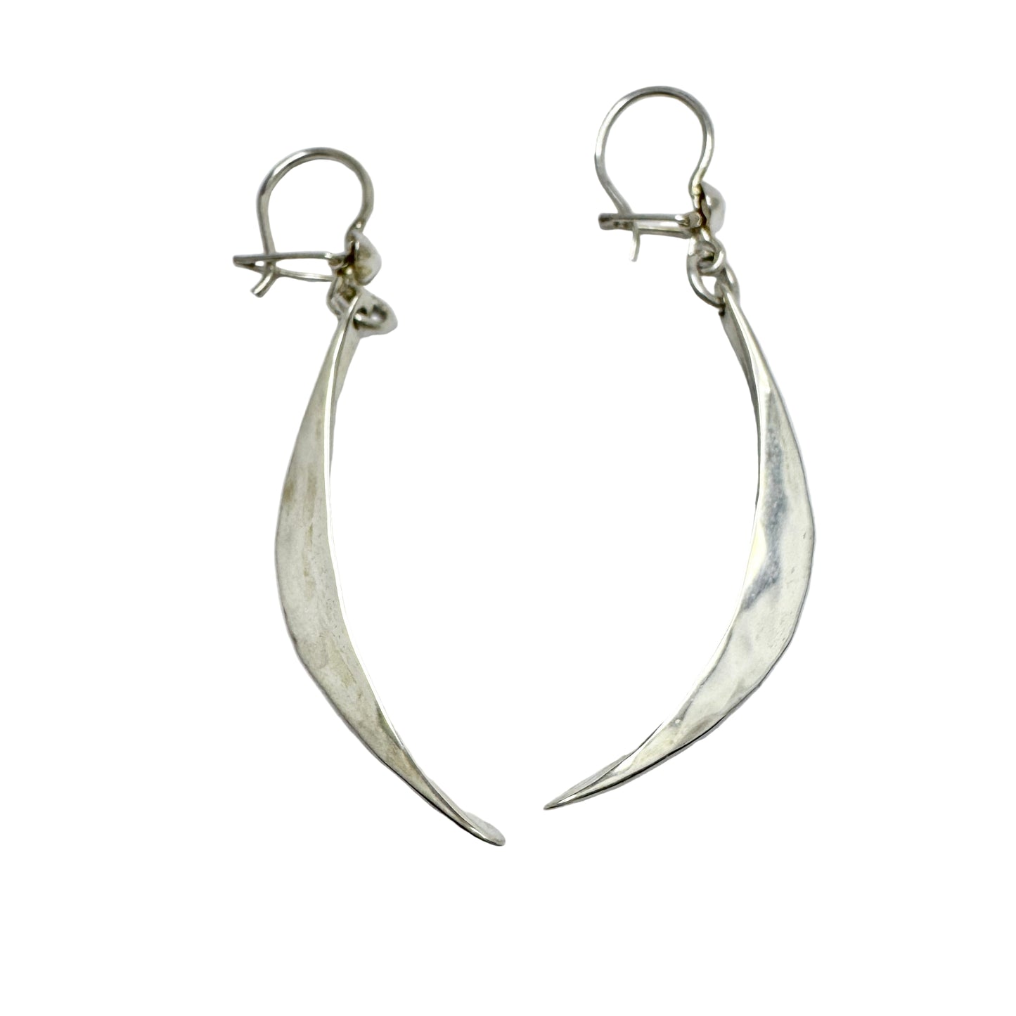 Annie Jägbeck, Sweden 1980s. Vintage Sterling Silver Earrings. Signed