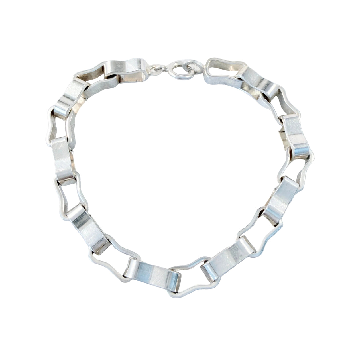 Forlì-Cesena, Italy 1944-1968. Vintage Solid Silver Bracelet