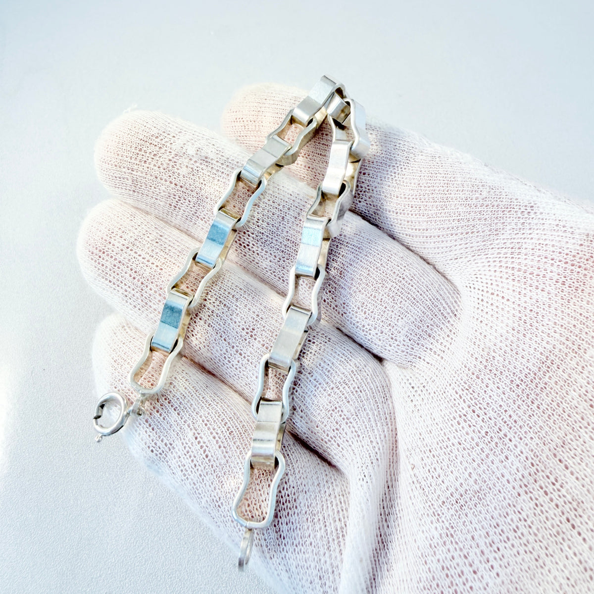 Forlì-Cesena, Italy 1944-1968. Vintage Solid Silver Bracelet
